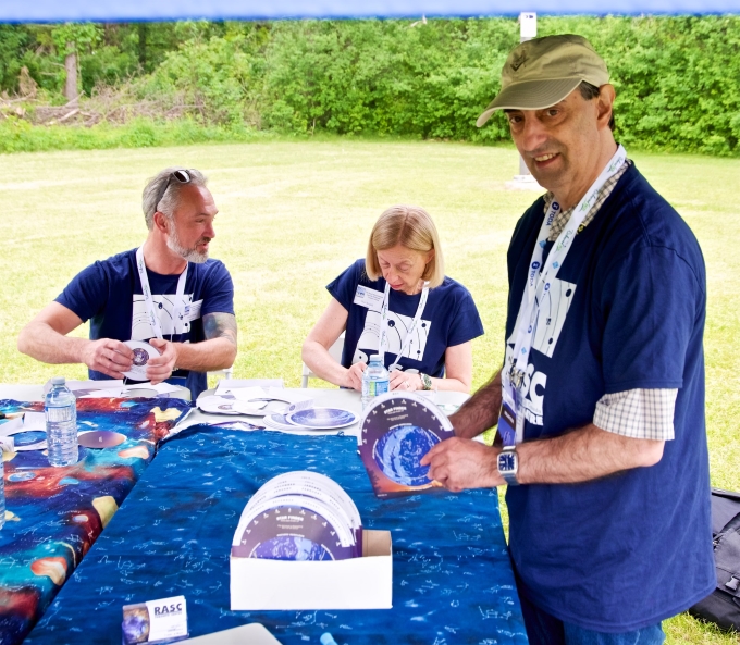 volunteers at booth on DDO opening day