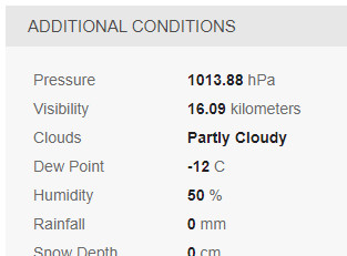 barometric pressure without trend or local baseline