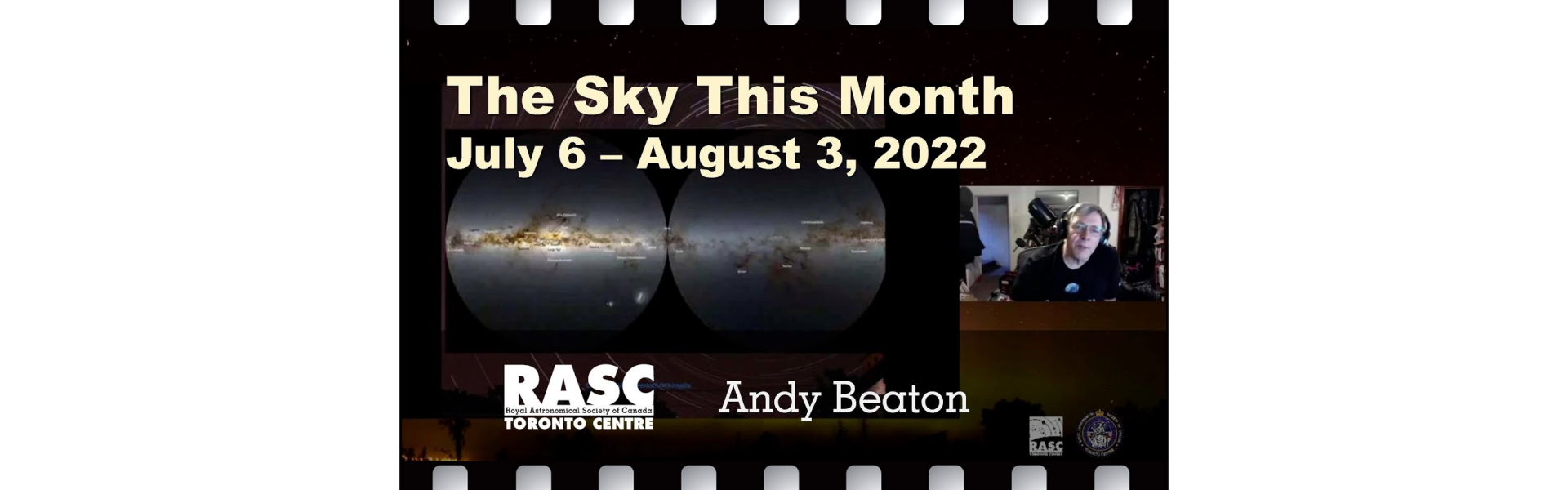 The Sky This Month July 6 - August 3, 2022 with Andy Beaton
