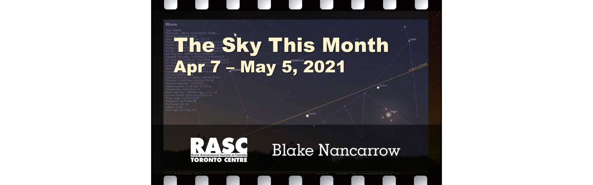 The Sky This Month, April 7 - May 5, 2021