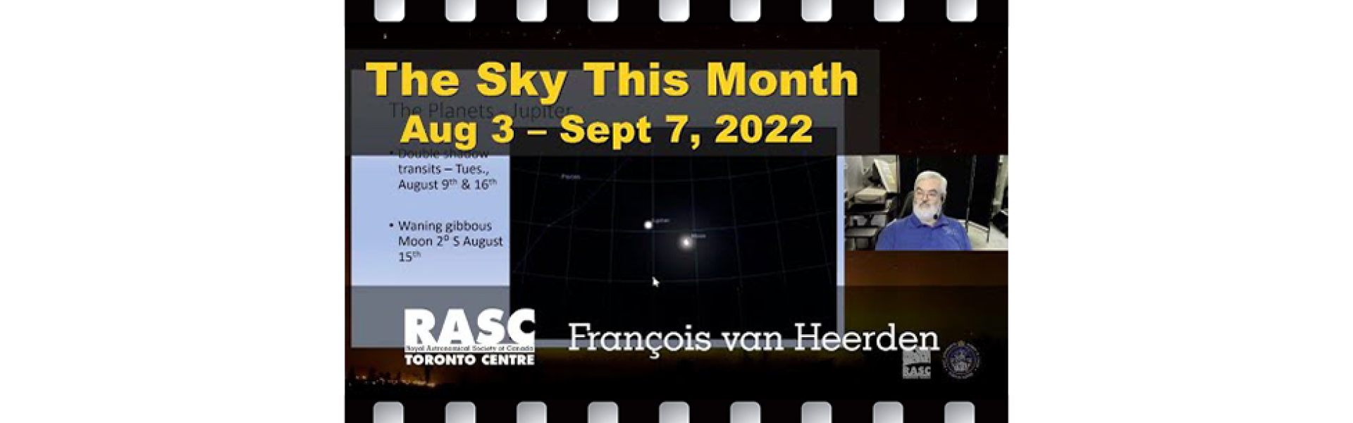 The Sky This Month, Aug 3 - Sept 7, 2022